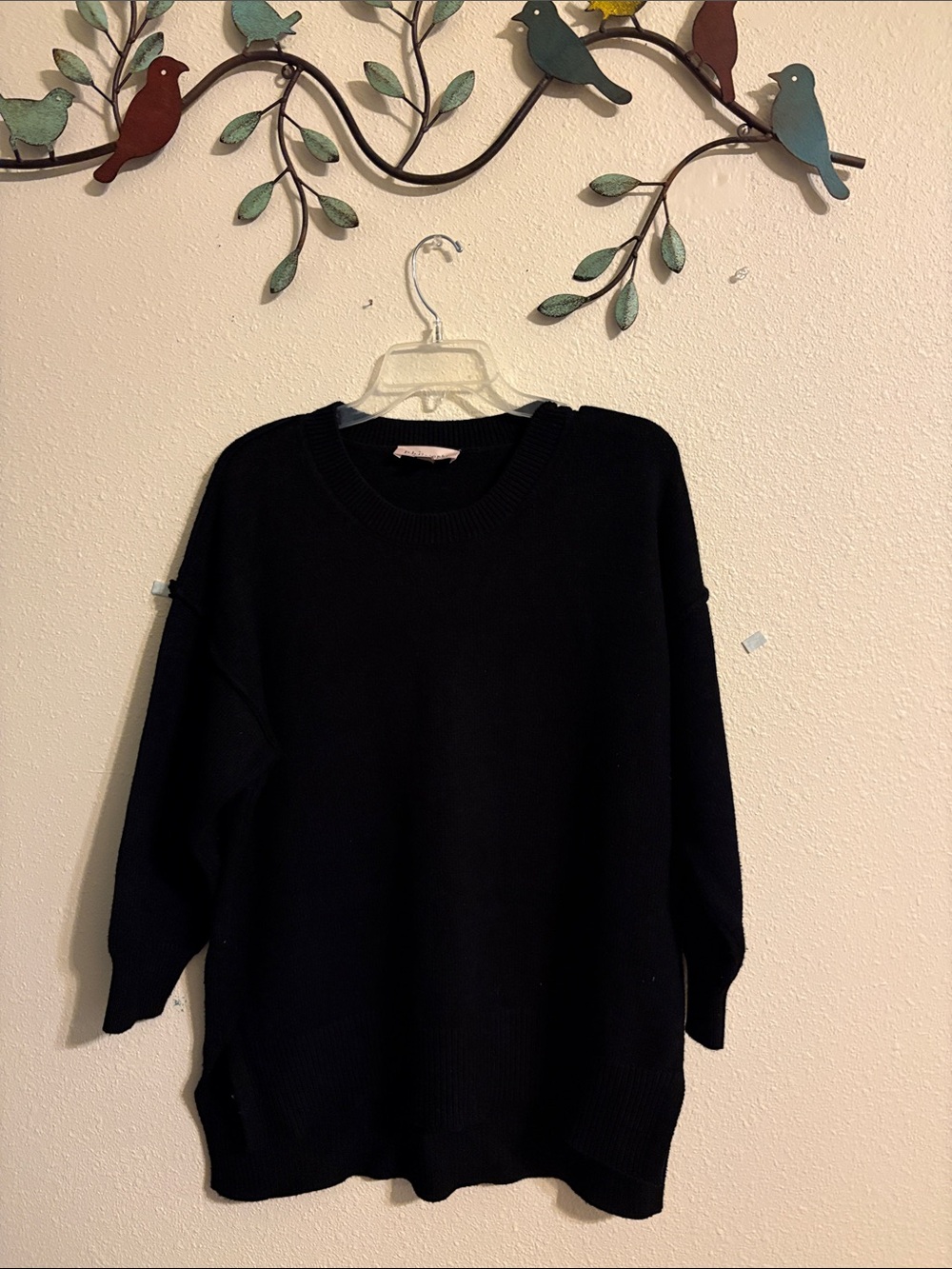 Women’s Philosophy Black Crewneck Sweater